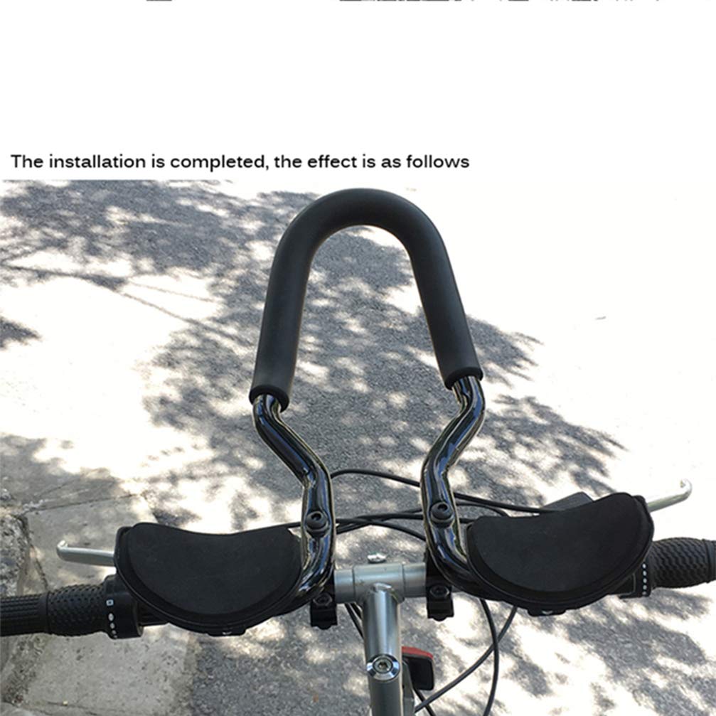 BESPORTBLE Aero Bike Handlebar - Lightweight Carbon Fiber Road & Mountain Bike Handlebar for Time Trial, Racing & Cycling - Perfect for Competitive Riders & Training Scenarios