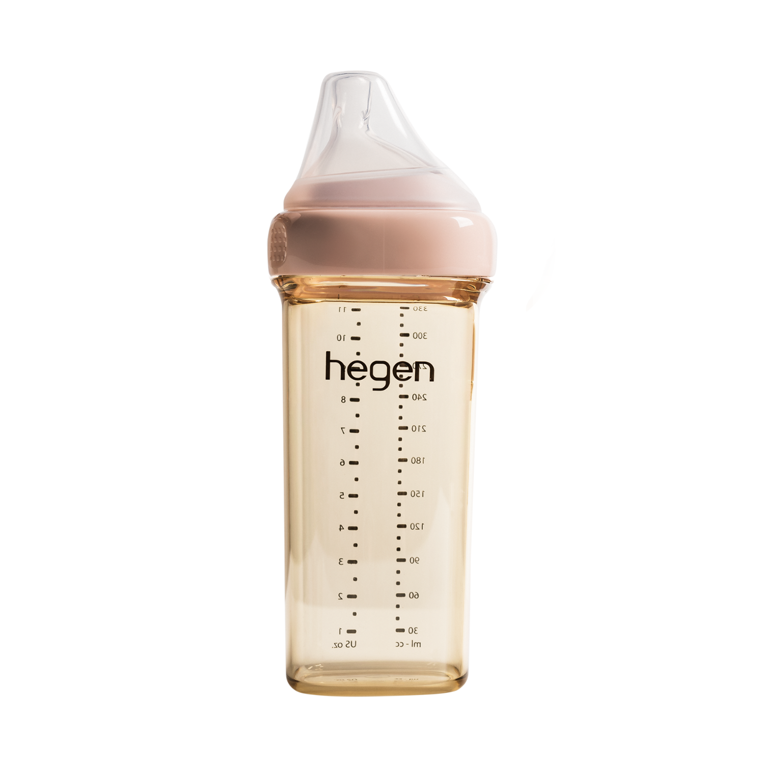 Hegen PCTO™ 330ml/11oz PPSU Baby Bottle with Fast Flow Nipple - Pink, BPA-Free for Infants 6+ Months | Perfect for On-the-Go Feeding & Travel