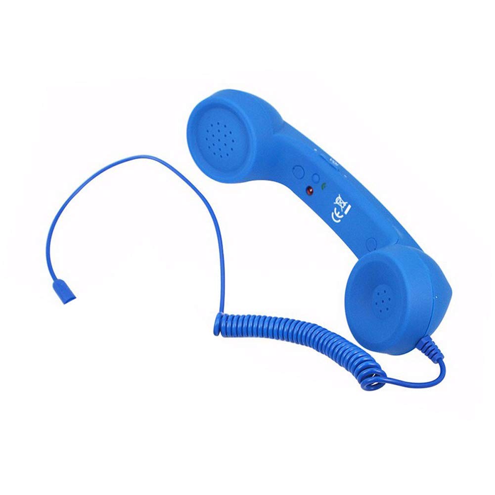 Vintage Retro 3.5mm Handset Telephone Receiver for Mobile Phones - Perfect for Nostalgic Decor, Film Props & Office Novelty Gifts