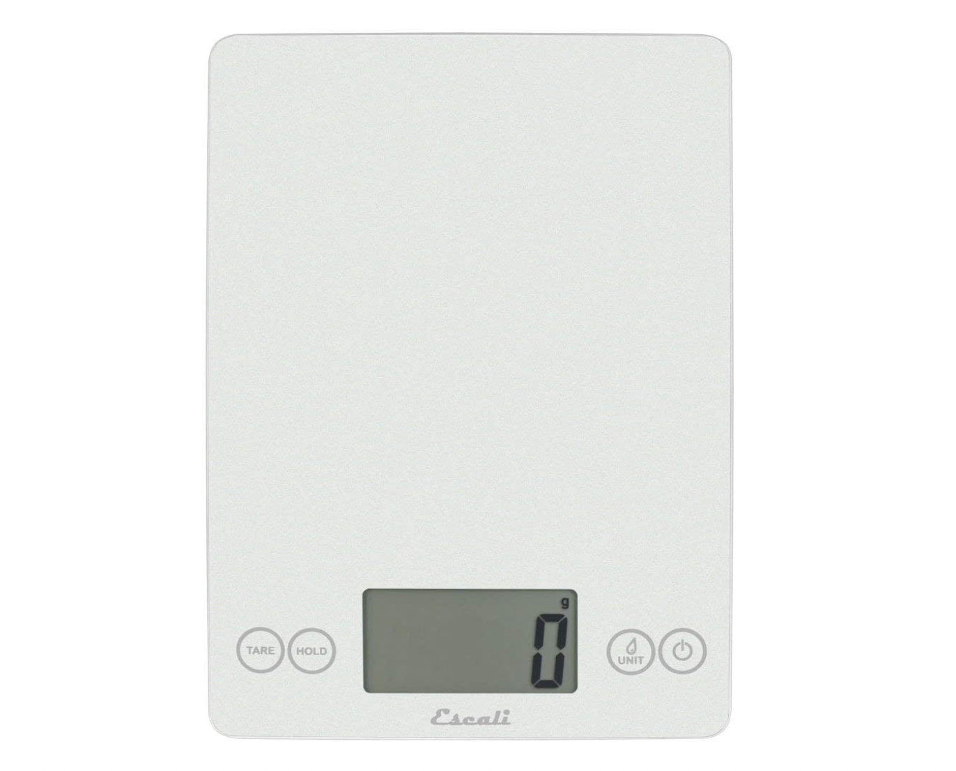Escali Arti Glass Kitchen Scale - Digital Food Scale for Baking, Cooking & Meal Prep - Precise Measurements in Frost White - Perfect for Home Chefs & Bakers