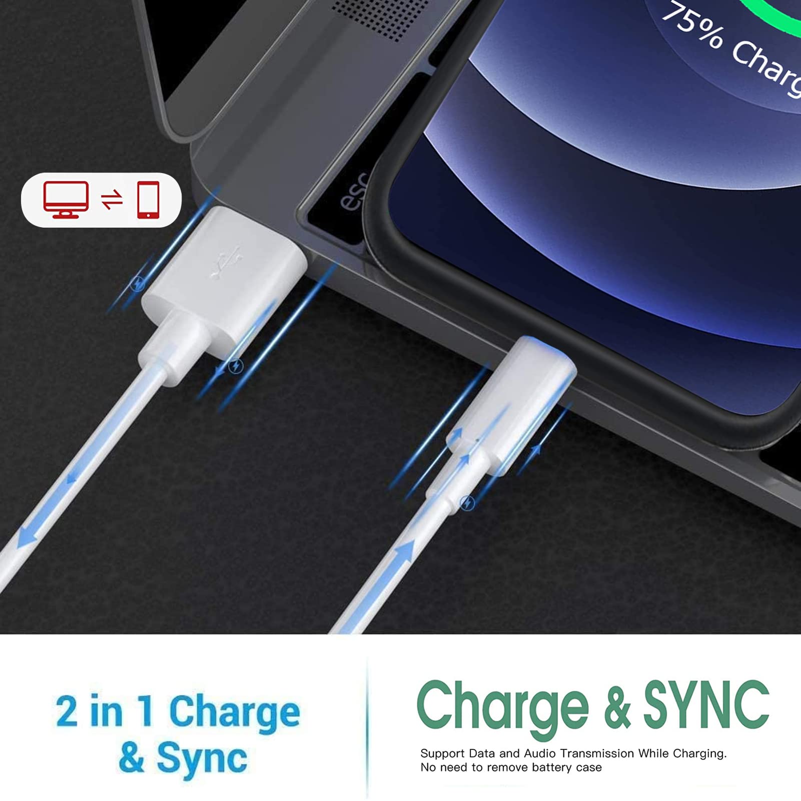 10000mAh Battery Case for iPhone 12/12 Pro - Rechargeable Protective Charging Case with Wireless Charging & CarPlay Support | Portable Extended Power for Travel, Work & Daily Use (6.1 inch, Black)