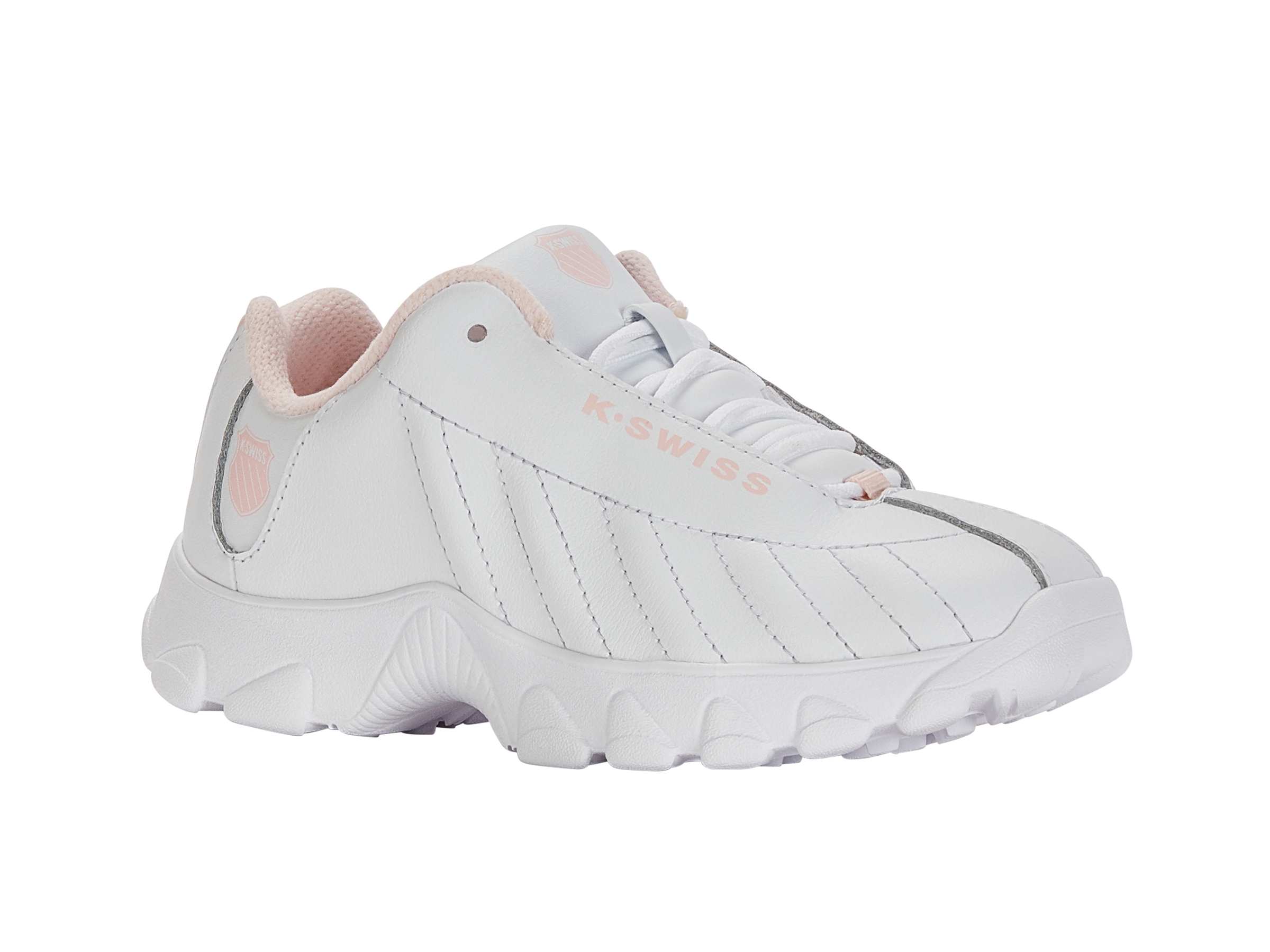 ST329 Women's Sneakers - White & Heavenly Pink | Comfortable Athletic Shoes for Running, Walking & Casual Wear