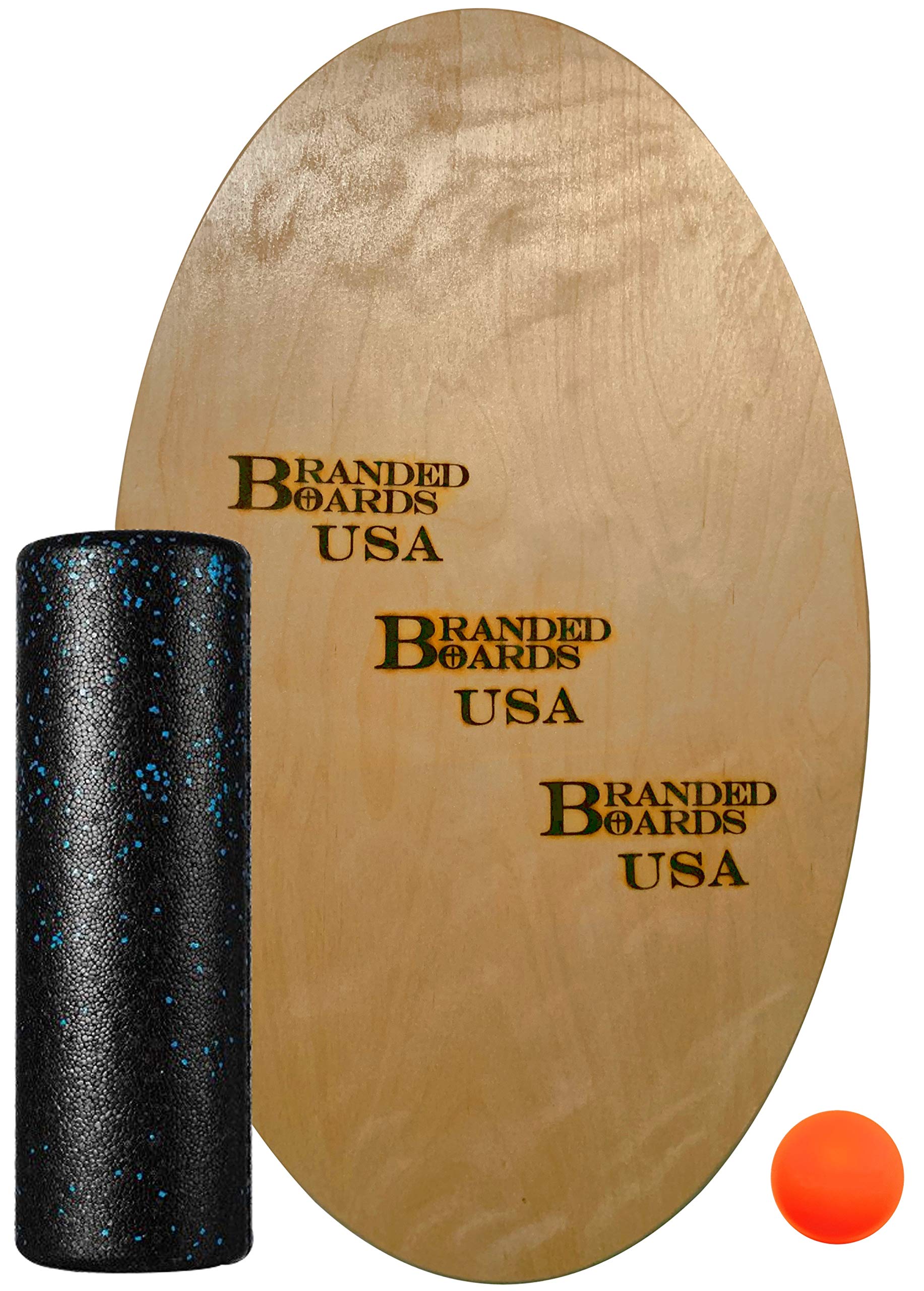 Premium USA-Made Balance Board Trainer for Core Strength & Stability - Ideal for Surfing, Snowboarding, Skateboarding, Skiing, SUP & Office Fitness Workouts - Enhance Your Training, Yoga & Home Exercise Routine