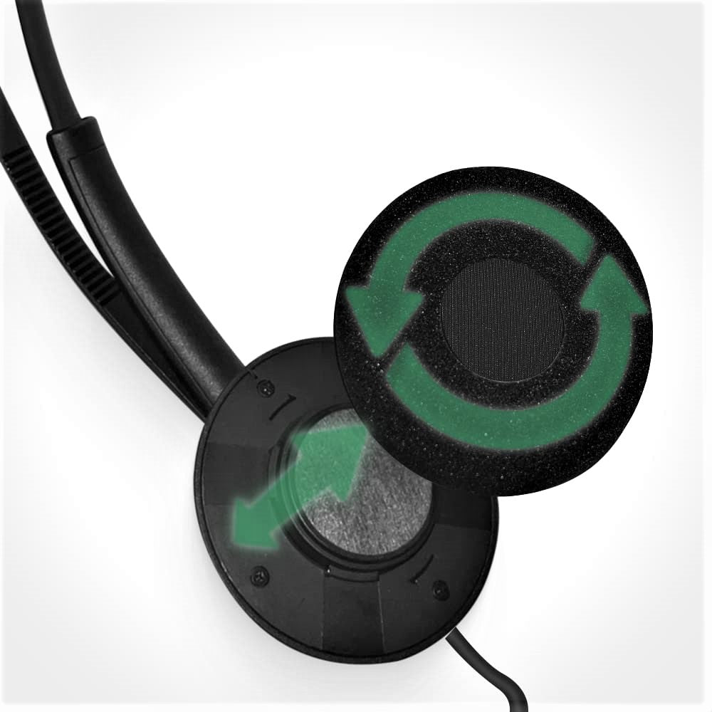 Yealink UH34 Lite Dual/Mono USB A Wired Headset with Noise Canceling Mic - Professional Office Headphones for Call Center, Remote Work & Video Conferencing