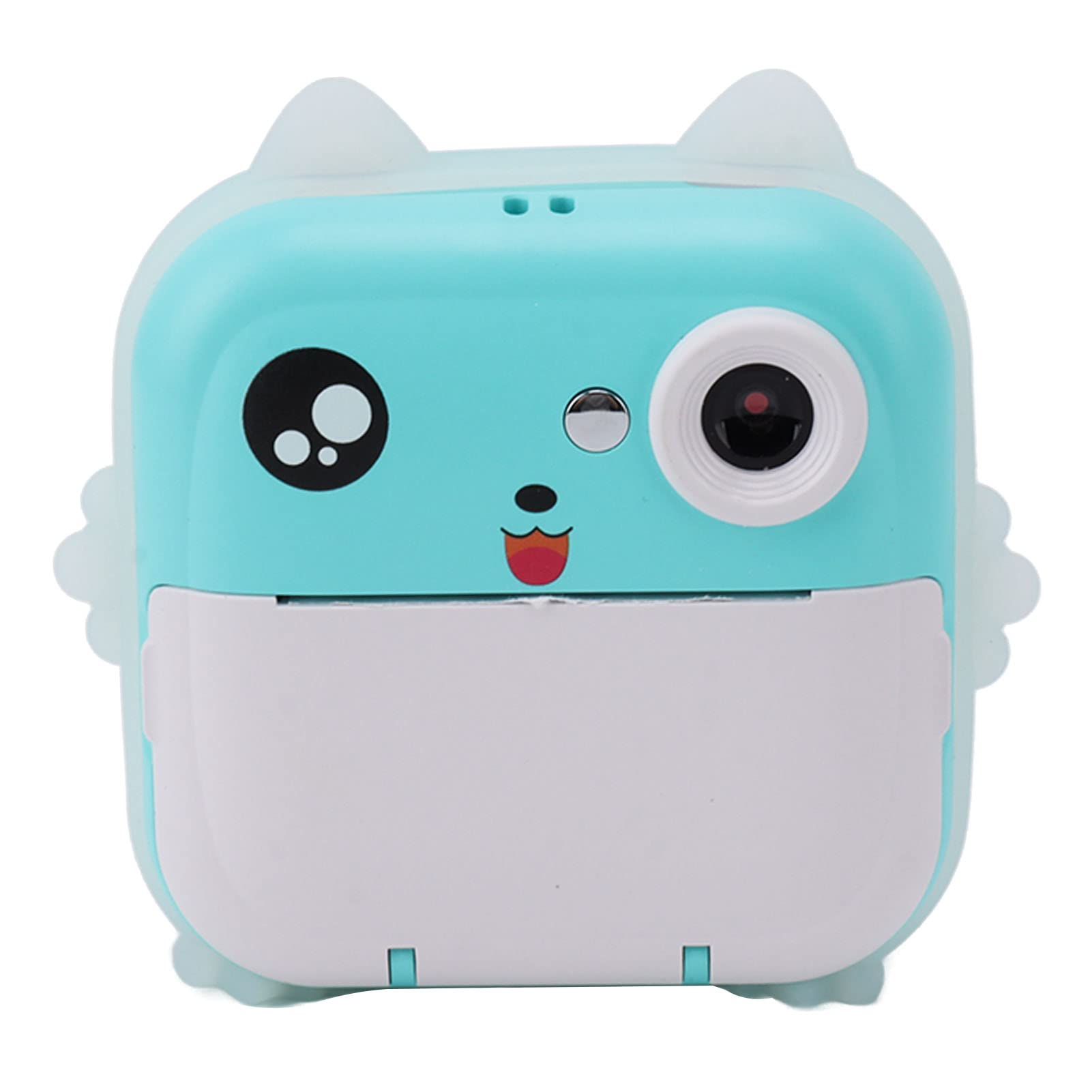 Kids Digital Camera with Instant Print - 24MP HD 1080P/720P Video, 2.4 Inch LCD Screen, USB Rechargeable - Perfect for Children's Birthday Gifts, Travel & Family Activities (Blue/Green)
