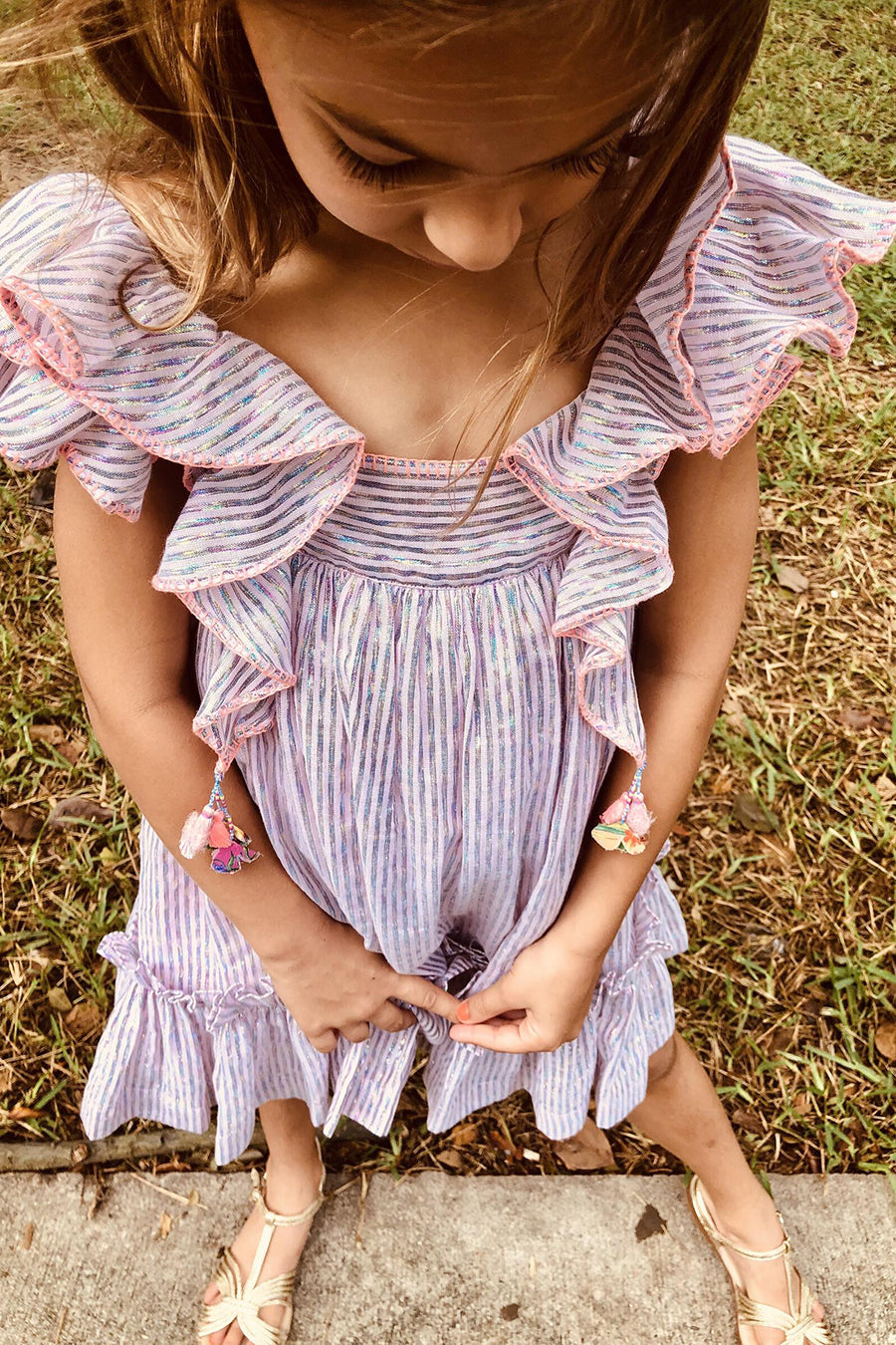 Girls' Ballet Dress - Nellystella Chloe Striped Tutu for Dance Class & Performance | Perfect for Recitals, Ballet Practice & Special Occasions