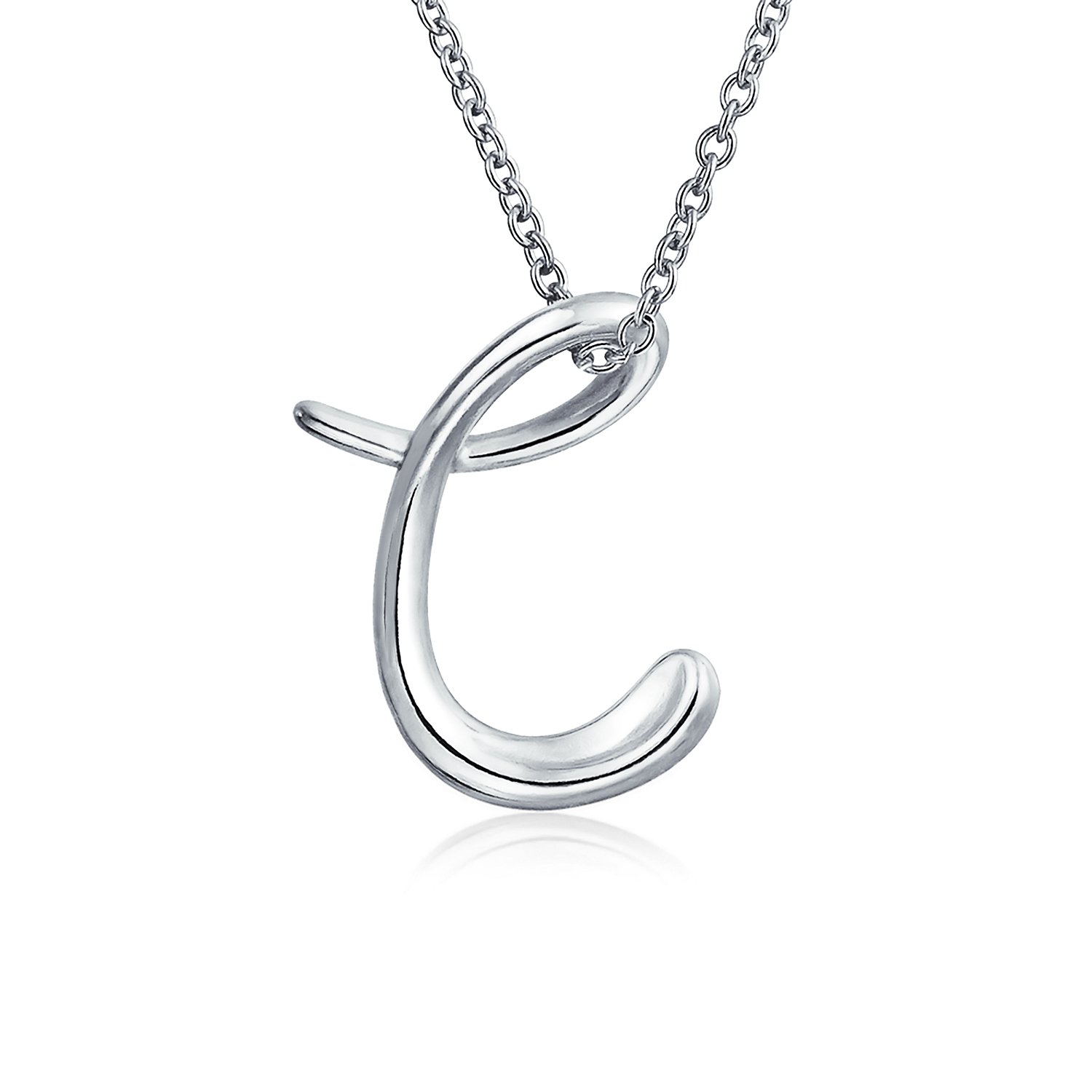Personalized ABC Initial Necklace - 14K Gold Plated .925 Silver Jewelry for Women & Teens | Gift for Her