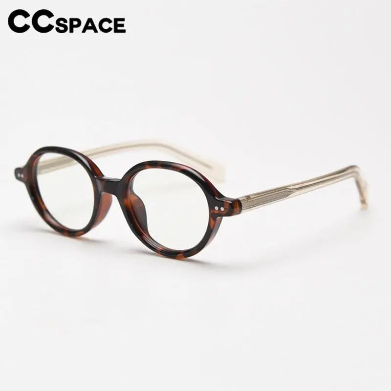 CCspace Women's Full Rim Oval TR90 Titanium Eyeglasses Frame 56970 - Lightweight & Durable Glasses for Work, Reading & Fashion