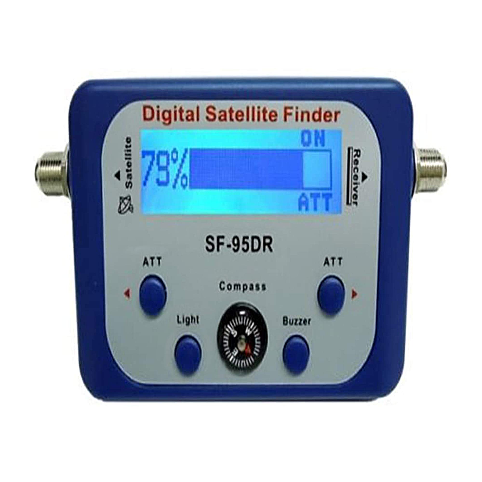 AGPtek Digital Satellite Signal Meter Finder for Dish Network, DirecTV & FTA - LCD Graphic Display with Backlight, Compass & Buzzer Control - Perfect for Camping, RV Travel & Outdoor Satellite Installation