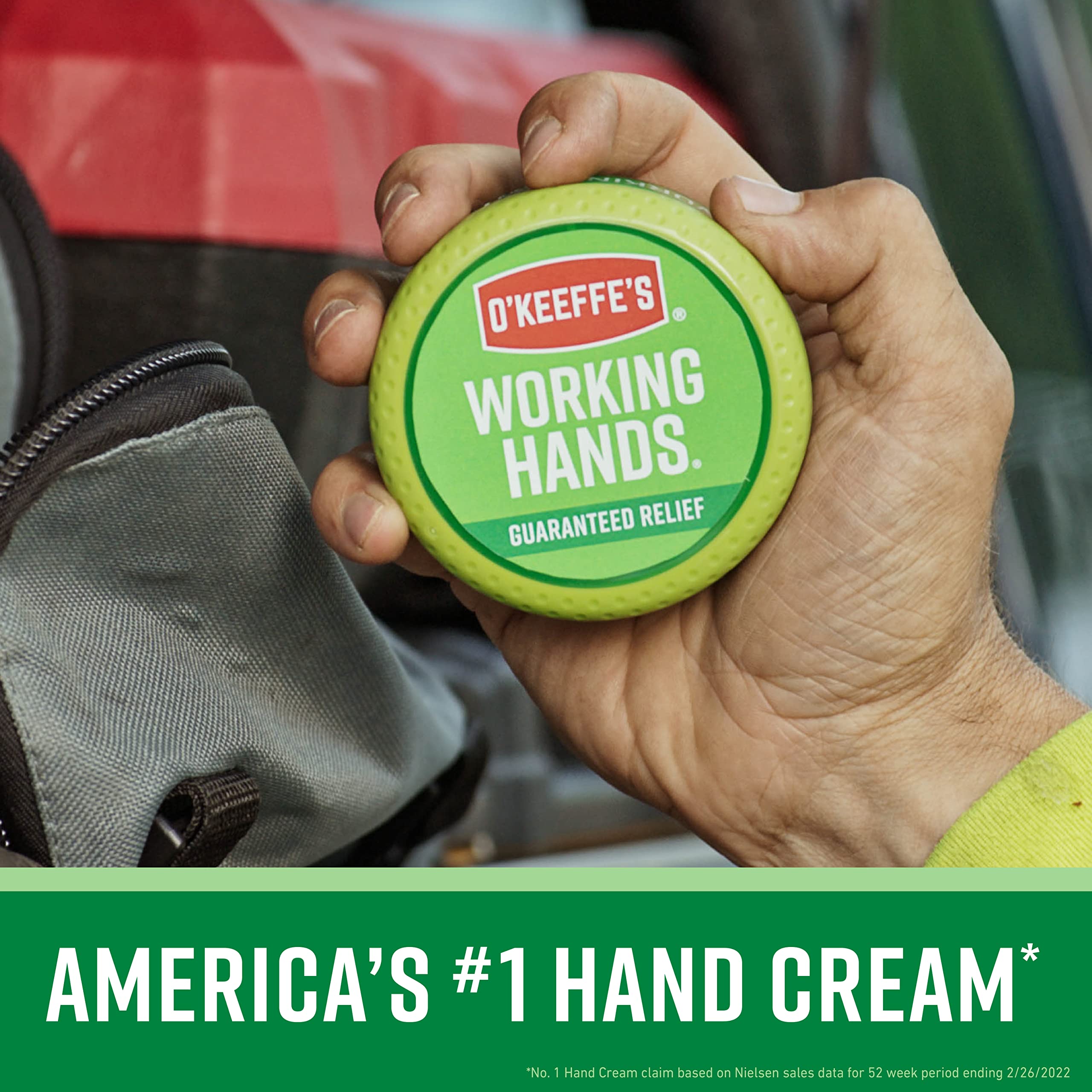 O'Keeffe's Working Hands Hand Cream for Extremely Dry, Cracked Hands - 3.4 oz Jar (12 Pack) - Intense Moisturizing & Repairing Skincare - Perfect for Mechanics, Gardeners & Winter Hand Care
