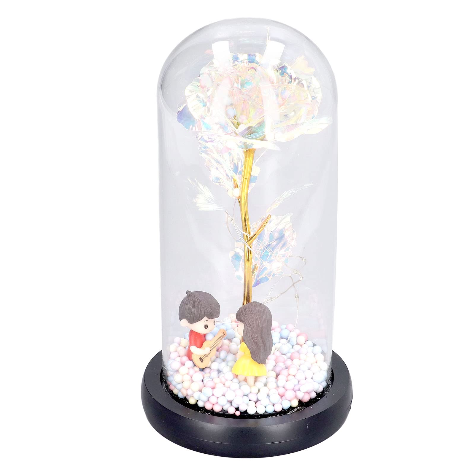 Romantic Rose Night Light - Colorful LED Lamp for Valentine's Day, Birthday & Engagement Gifts | Unique Shape Decorative Light for Bedroom, Living Room & Romantic Dates