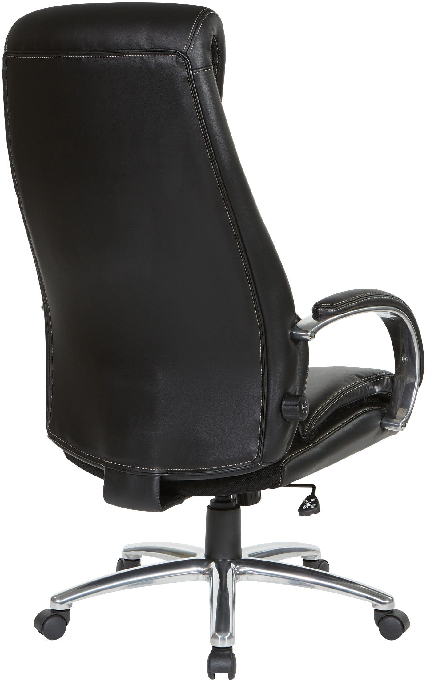Office Star EC62119AL Bonded Leather Executive Chair - Ergonomic High Back Desk Chair for Home & Office, Adjustable Height & Swivel - Perfect for Long Work Hours & Professional Workspaces