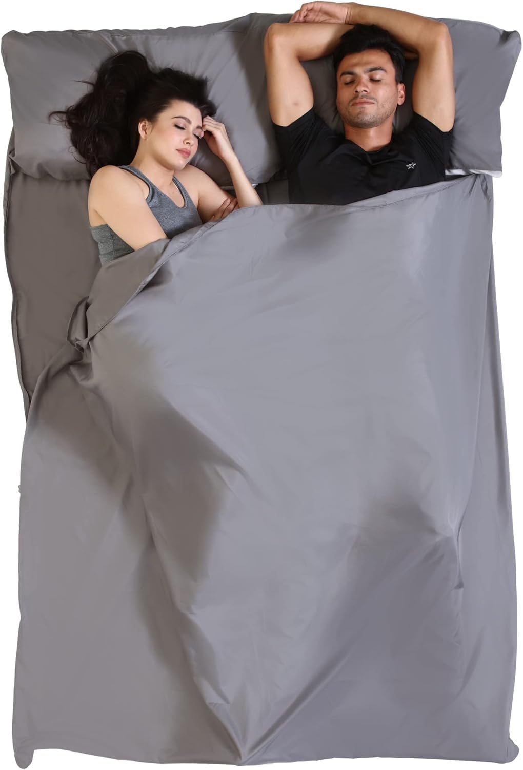 Best Adult Sleeping Bag Liner - Lightweight Travel Sleep Sack & Hotel Sheet for Camping, Backpacking - Cold Weather Sleeping Bag Insert for Comfort & Warmth | Perfect for Outdoor Adventures, Traveling & Hostel Stays