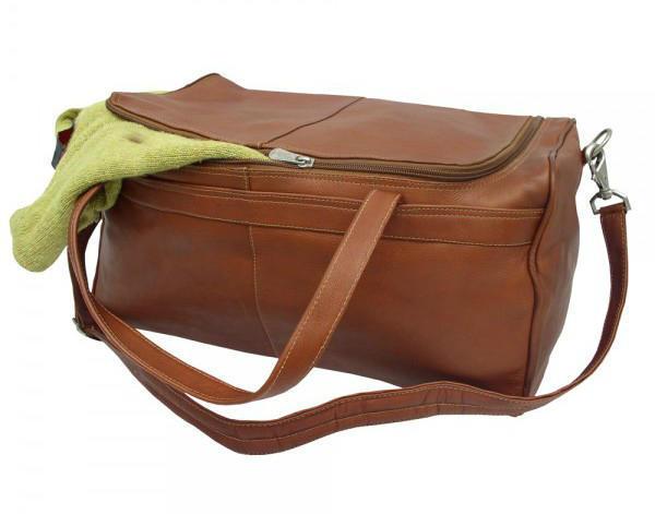 Premium Genuine Leather Small Duffel Bag for Men & Women - Traveler's Select Carry-On Weekender Bag - Perfect for Gym, Business Trips & Weekend Getaways