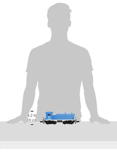 Williams by Bachmann NW-2 Diesel Locomotive - Boston & Maine #1206 O Scale Model Train (Blue) | Perfect for Model Railroad Enthusiasts & Collectors