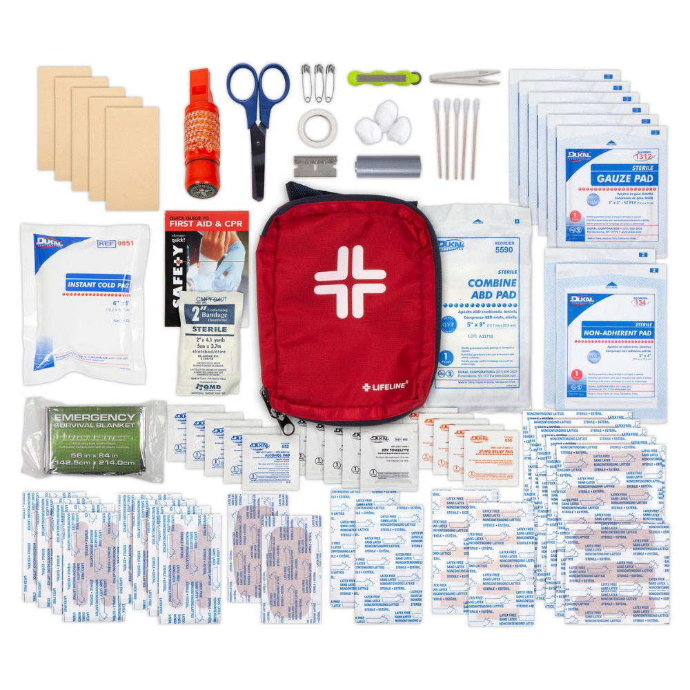 Wilderness 95-Piece First Aid Kit (6-Pack) – Compact Emergency Medical Supplies for Hiking, Camping, Travel & Home Safety