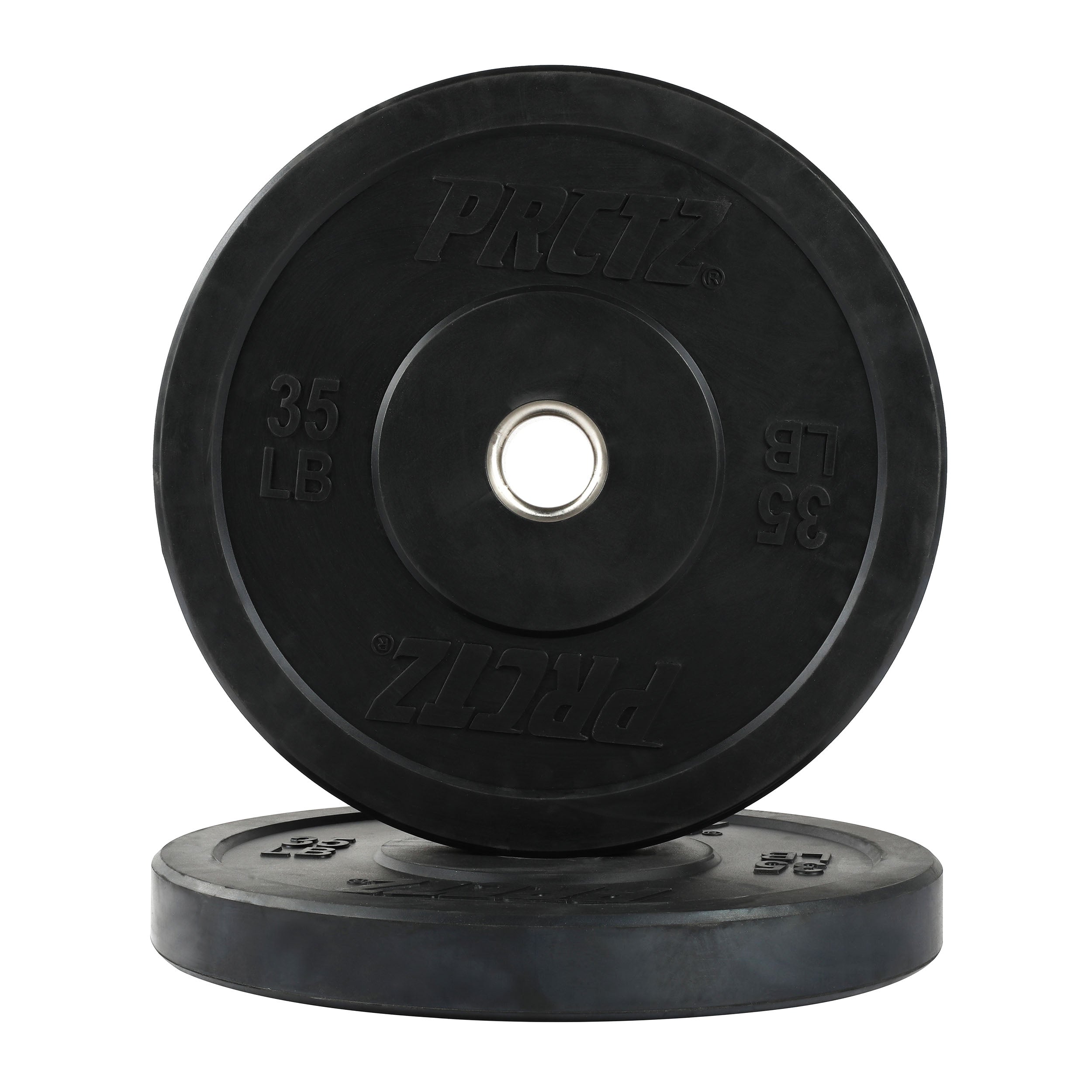 PRCTZ 260 lb Rubber Bumper Weight Plate Set - Olympic 2-inch Barbell Compatible - Includes 10, 15, 25, 35, 45 lb Pairs - Perfect for Home Gym, CrossFit, and Weightlifting Training