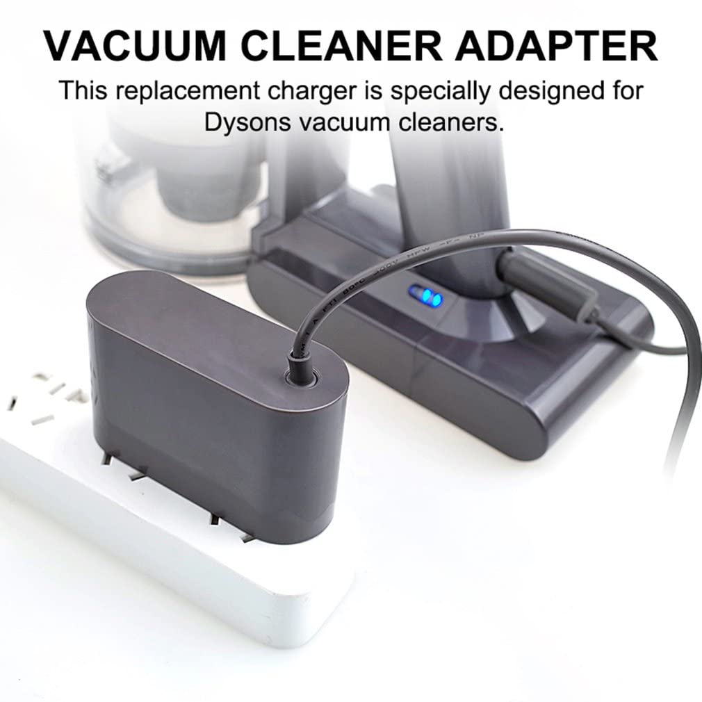 Dyson Replacement Charger - QJH-17 Power Cord & Adapter Compatible with Dyson Cordless Vacuums | Fast Charging for V7, V8, V10 Models | Perfect for Home Cleaning & Car Detailing