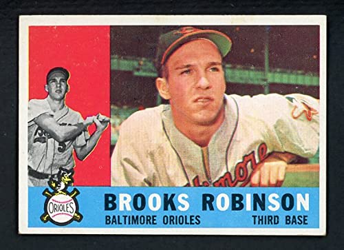 1960 Topps #28 Brooks Robinson Baltimore Orioles Baseball Card EX-MT Condition - Vintage MLB Collectible for Sports Memorabilia Fans | Perfect for Display, Trading, and Investment Collections