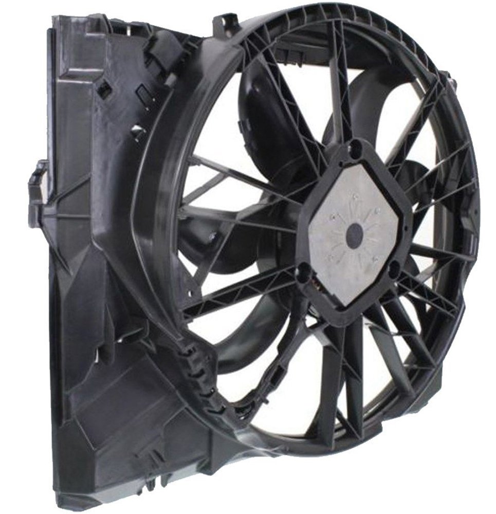 Topaz 17427562080 Radiator Cooling Fan Assembly Compatible with BMW E87 E90 128i 323i 325i 328i 330i - Perfect for Engine Cooling & Overheating Prevention