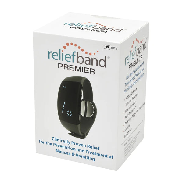 ReliefBand Anti Nausea Bands for Motion Sickness - Drug-Free Wristband for Travel, Pregnancy & Chemotherapy - Wearable Nausea Relief Device for Car, Boat & Airplane Rides