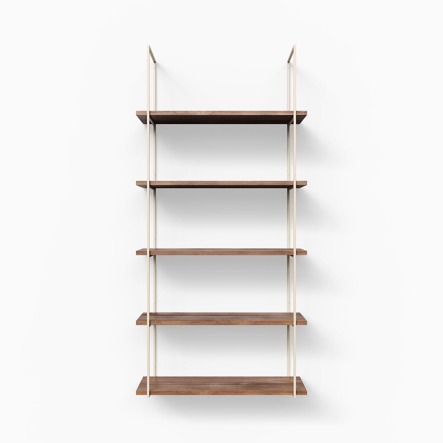 Lloyd Nutmeg 5-Tier Wooden Shelving Unit - Rustic Bookshelf for Living Room, Bedroom & Office Storage - Perfect for Organizing Books, Plants & Home Decor