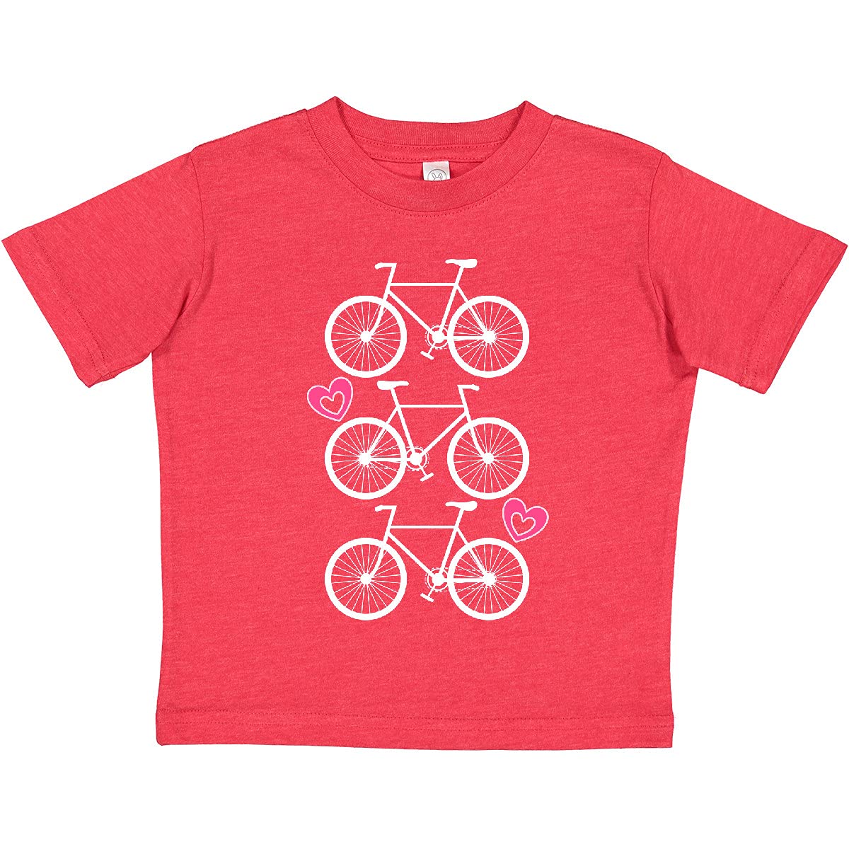 Inktastic Bicycle Silhouette Toddler T-Shirt - Cute Bike Design Kids Tee for Cycling Enthusiasts & Outdoor Adventures - Perfect Gift for Toddlers Who Love Biking