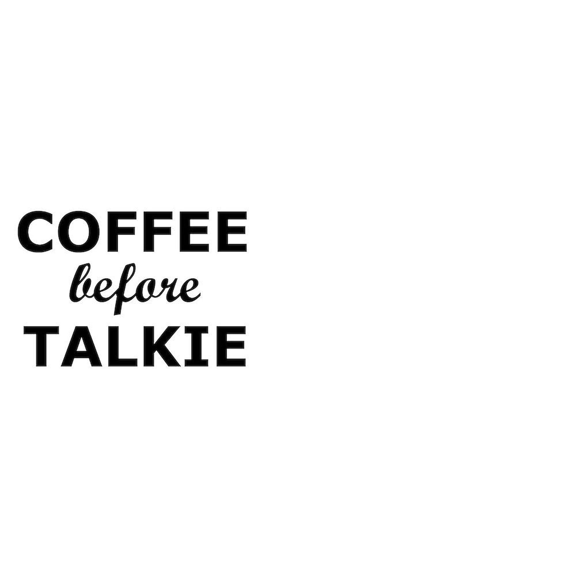 Funny Coffee Before Talkie Mug - 11 oz (325 ml) Ceramic Coffee Cup for Office, Home & Gifts - Perfect for Coffee Lovers & Coworkers