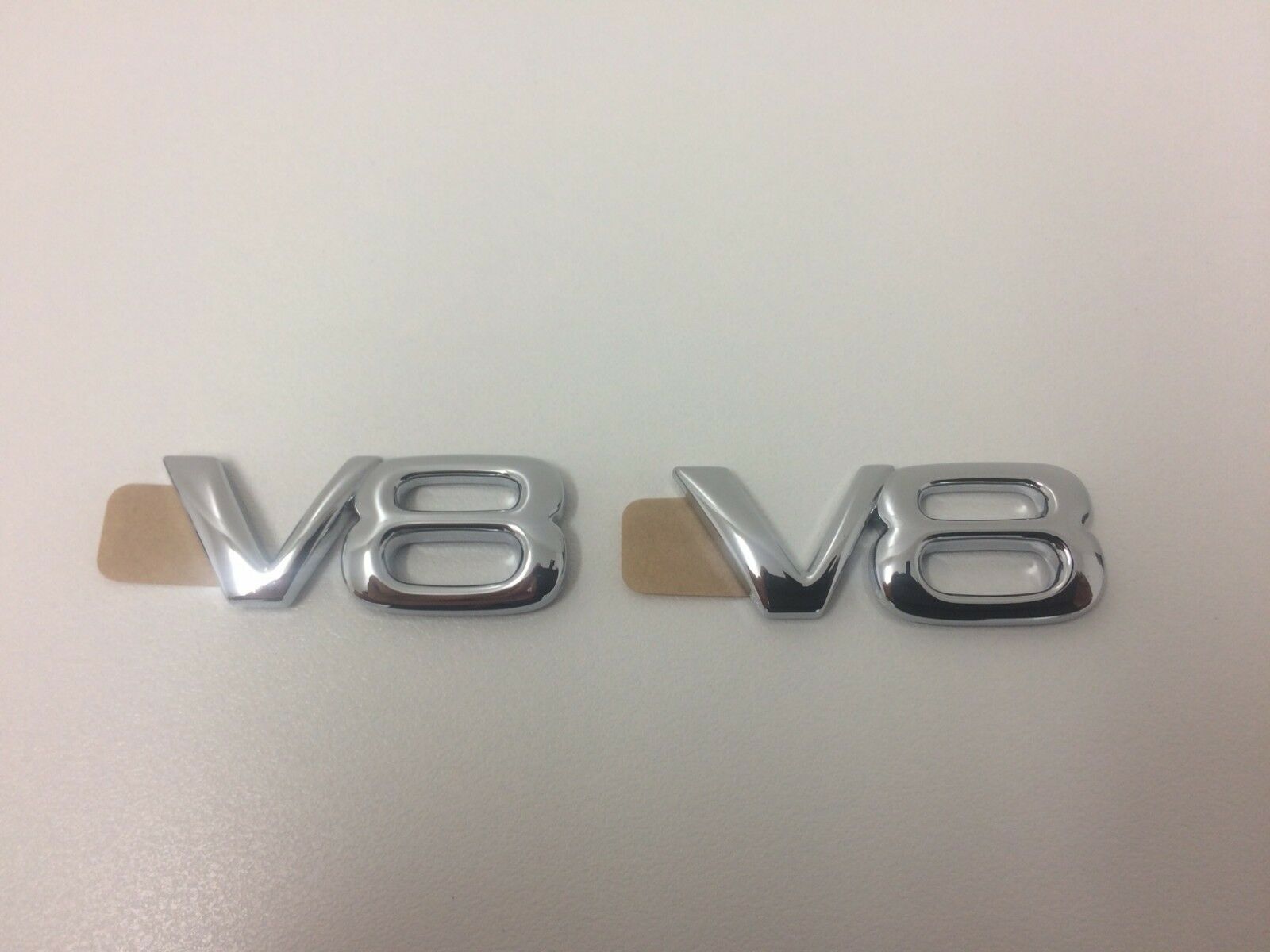 Holden Genuine VS VT Commodore Front Guard V8 Chrome Badge Pair - Premium Car Emblem for Commodore VS VT Models - Perfect for Car Enthusiasts & Restoration Projects