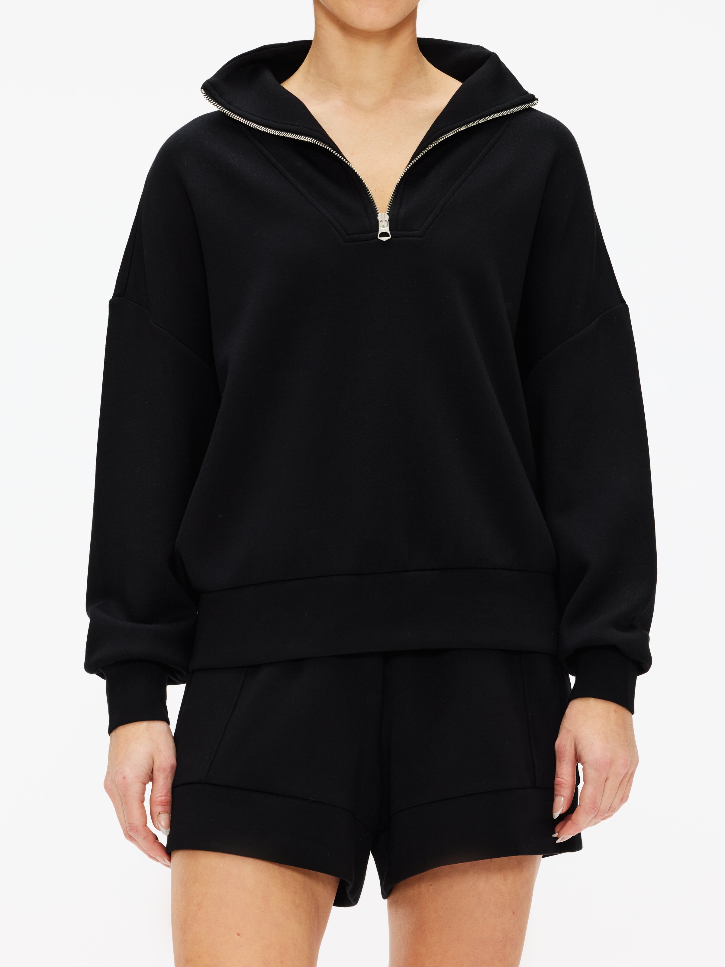 Varley Hawley Half Zip Sweatshirt for Women | Fleece Pullover with Thumb Holes | Cozy Casual Wear for Gym, Running & Outdoor Activities