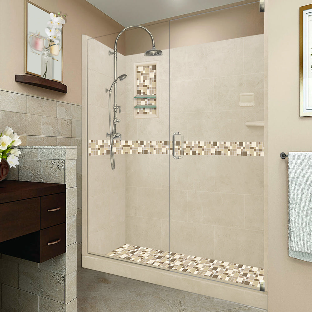6 Inch Shower Pan Liner for Mosaic Tile Matching - Compatible with Shower Orders Only | Perfect for Bathroom Renovations & Waterproofing Projects