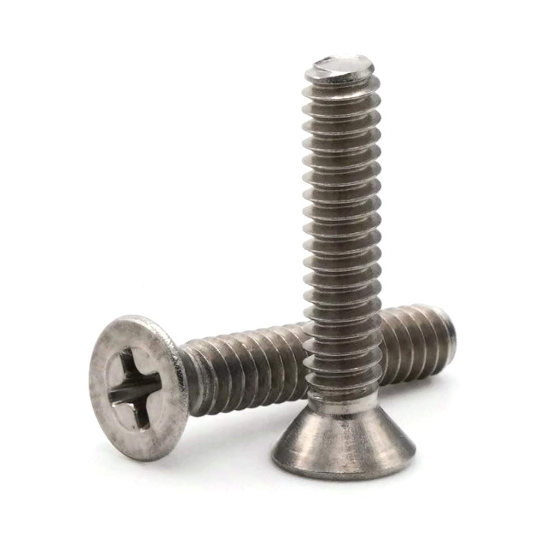 Phillips Flat Head Machine Screw 316 Stainless Steel - #10-24 x 3/4 Inch (1000 Pcs) - Ideal for DIY Projects, Furniture Assembly, and Industrial Applications