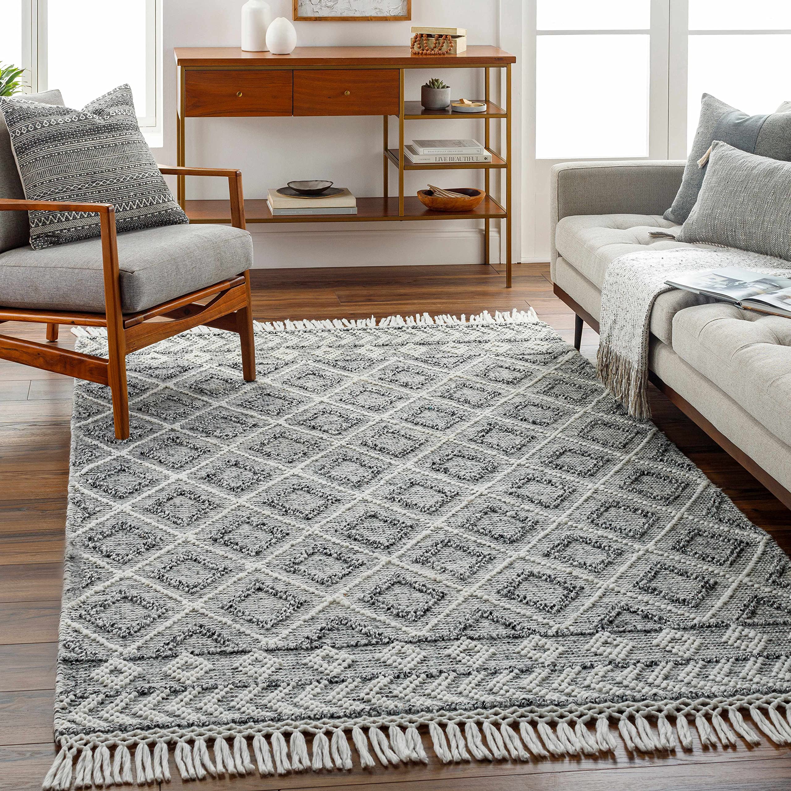 Eco-Friendly Hauteloom Sook Recycled Material Area Rug 5' x 7'6