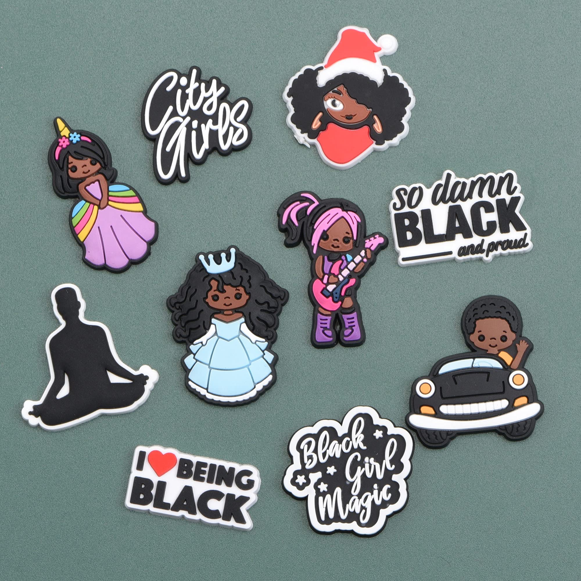 UNN Black Lives Matter Shoe Charms - Decorative Accessories for Kids, Girls, Women | Birthday Gifts, Party Supplies | Perfect for Sneaker Customization & Social Justice Events