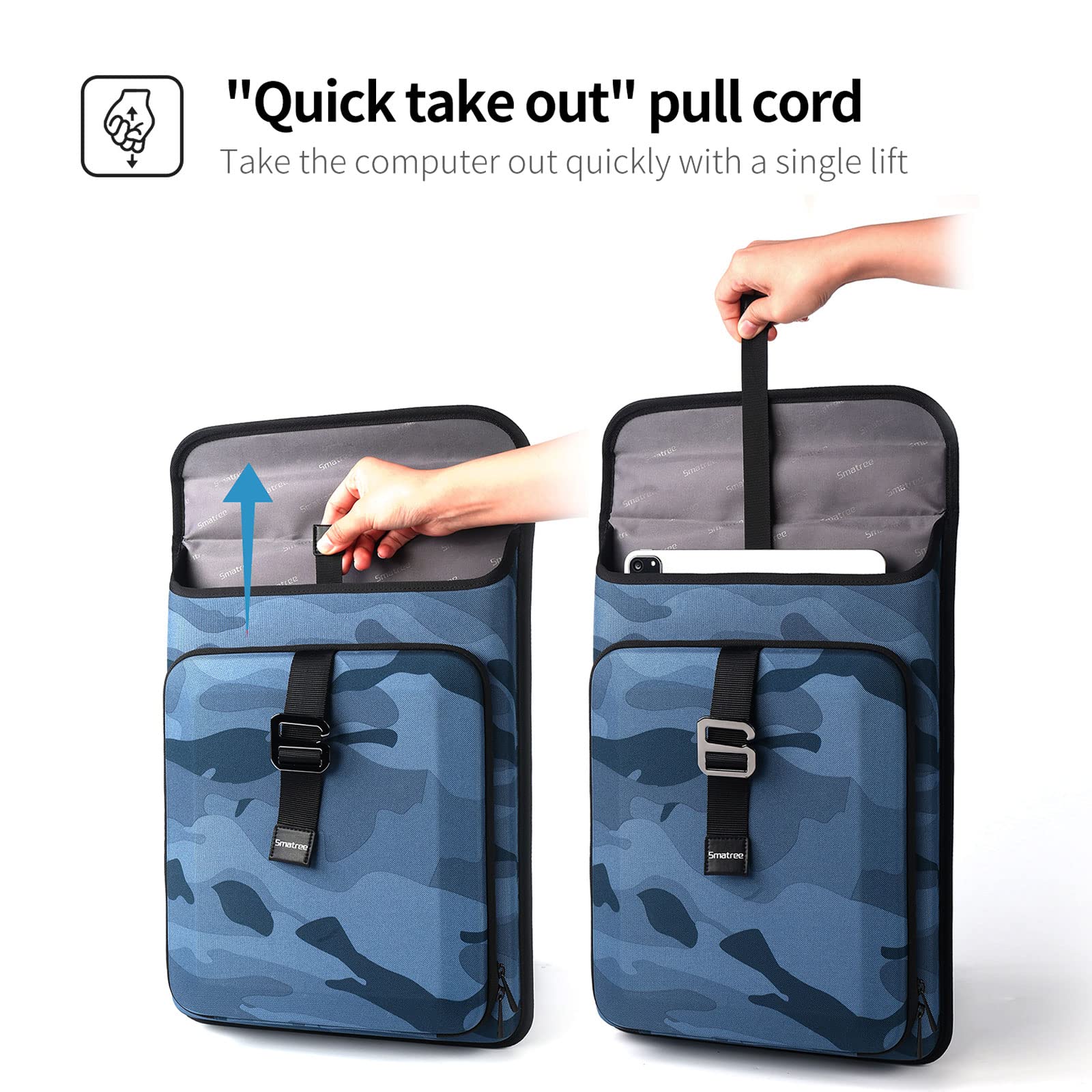 Smatree 16 Inch Durable Laptop Backpack for MacBook Pro 2021-2023 (A2485/A2991/A2780), Lenovo Yoga 7i/7, Dell Inspiron 16/16 Plus - Water-Resistant Travel Backpack with Padded Compartment (Navy Blue) | Perfect for Business Trips, College & Daily Commute
