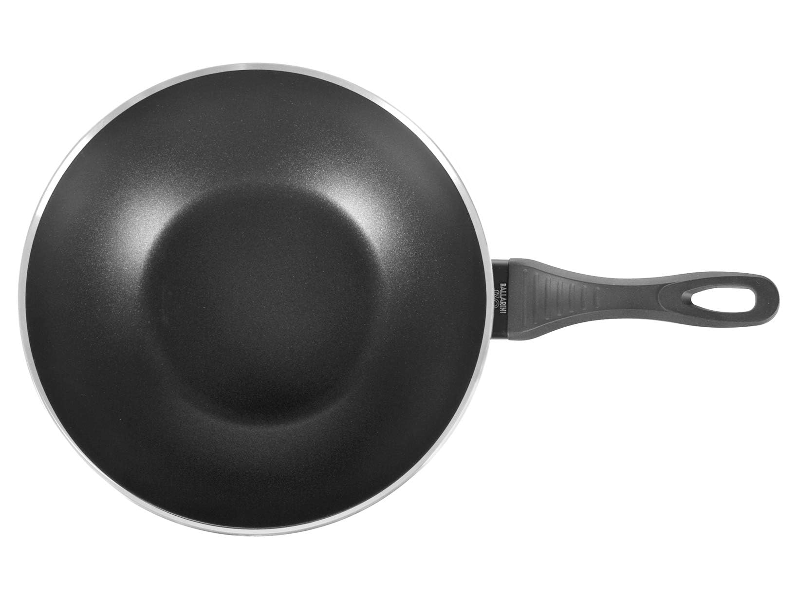 Ballarini 509043 13-Inch Nonstick Induction Wok Pan with Handle, 30cm Aluminum Cookware for Stir-Frying, Sautéing & Deep Frying - Perfect for Asian Cuisine & Home Cooking