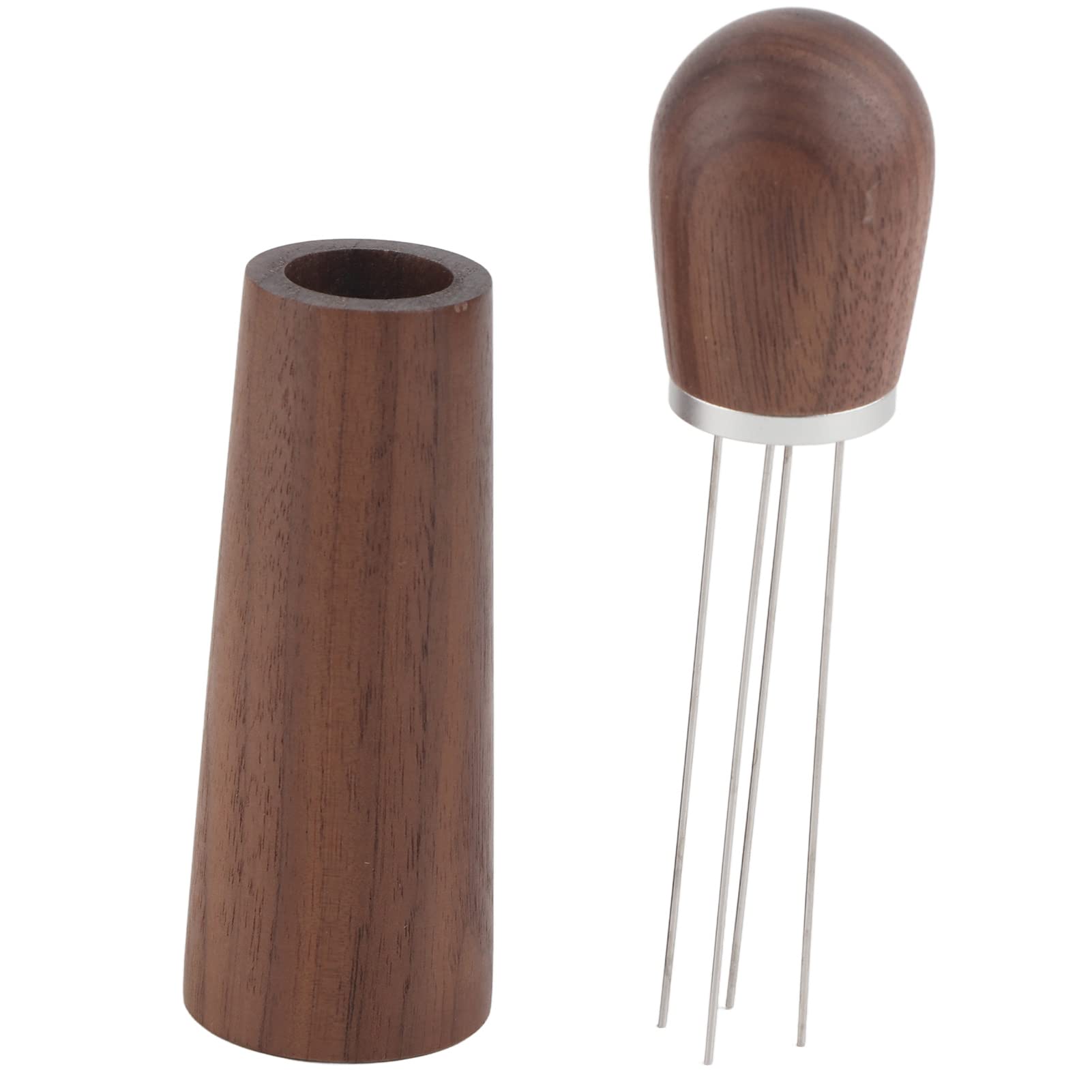 Stainless Steel Espresso Stirrer with Wooden Handle - Perfect for Baristas & Home Brewing