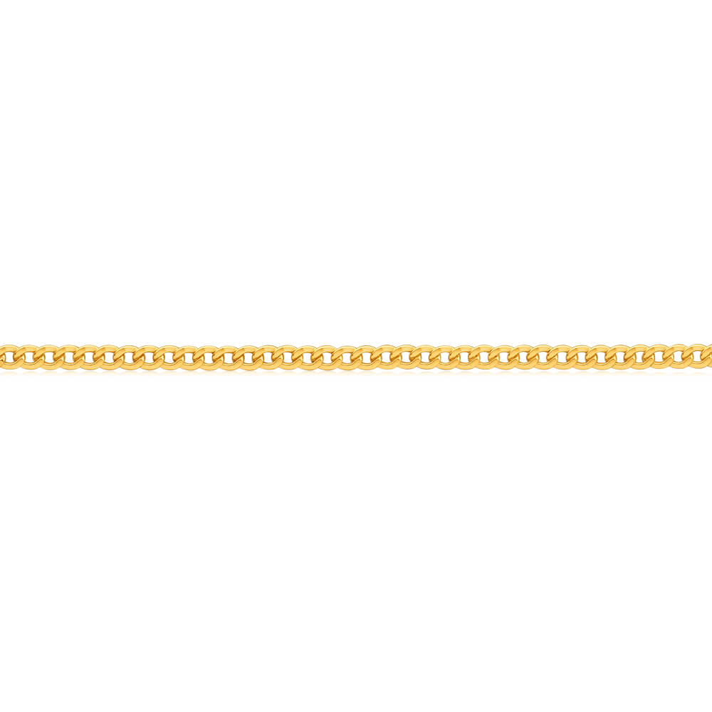 9ct Superb Yellow Gold Copper Filled Curb Chain - Elegant Unisex Jewelry for Everyday Wear, Gifts & Special Occasions