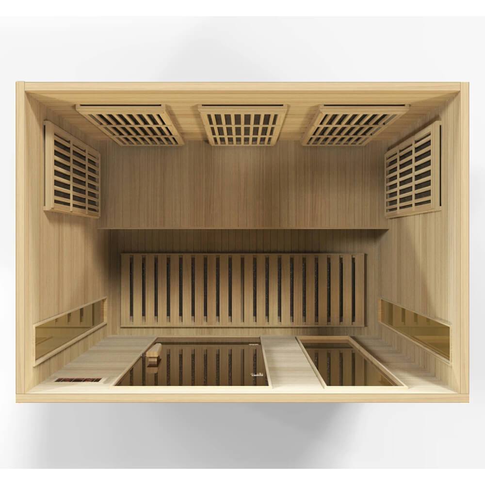 Maxxus MX-K306-01 3-Person Low EMF Far Infrared Sauna for Home Spa, Detox & Relaxation - Perfect for Wellness, Muscle Recovery & Stress Relief