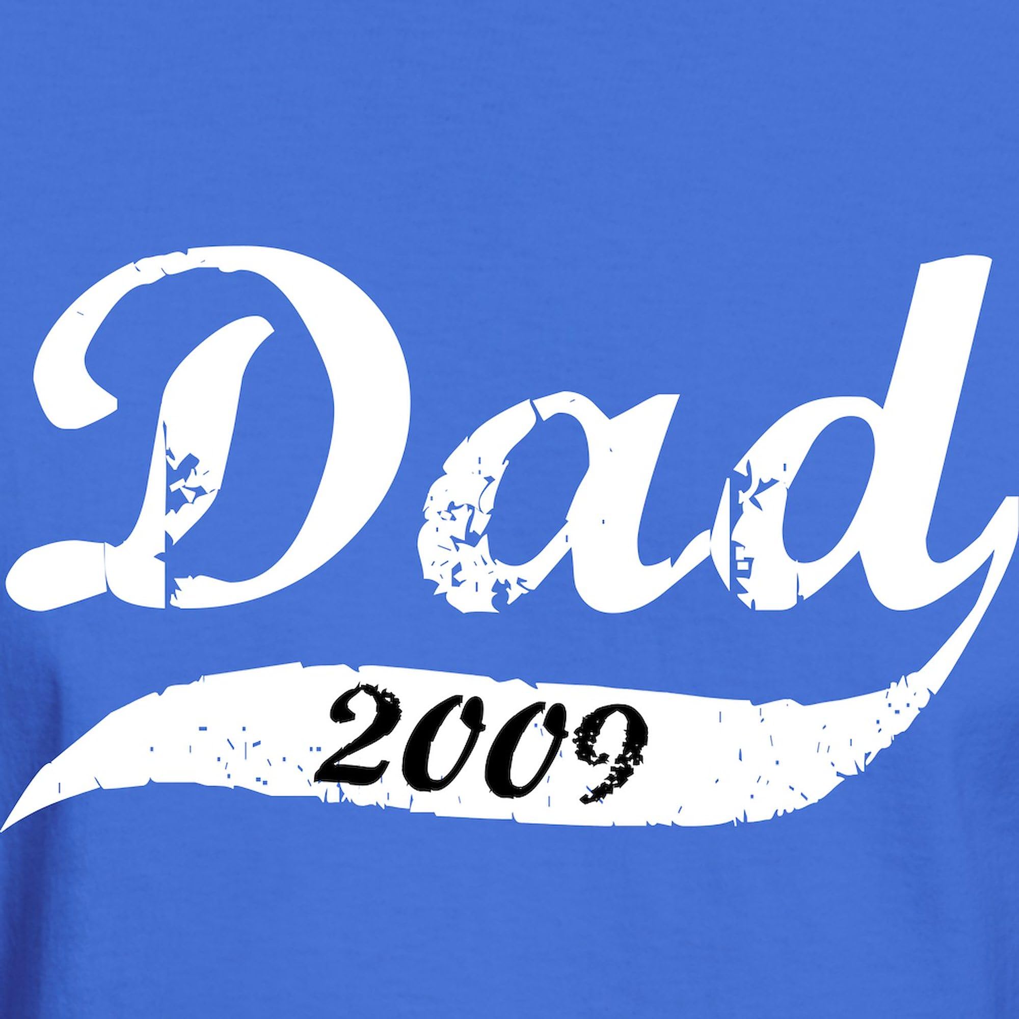 New Dad 2009 Graphic T-Shirt for Men - 100% Cotton Dark Classic Tee | Funny Father's Day Gift, Casual Wear & Family Events