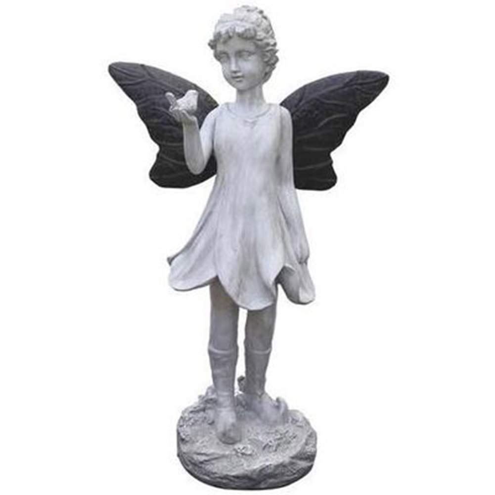 LIUSHI Garden Angel Statue - Outdoor Flower Fairy Sculpture for Gardening, Yard Decor, Pastoral Retro Home Ornament | Perfect for Garden, Patio, Lawn Decoration & Gift Idea