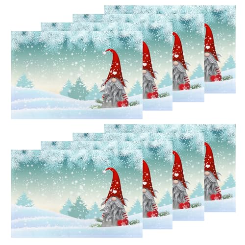 Christmas Snow Scenery Snowboard Elves Silver