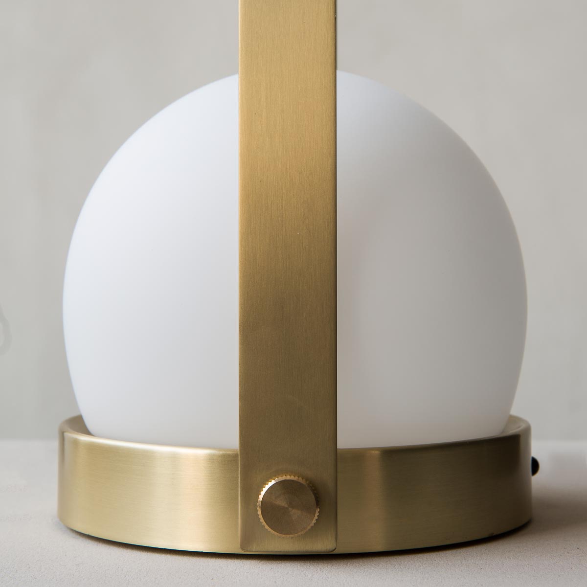 AUDO CPH Carrie Portable Rechargeable LED Desk Lamp - Brushed Brass Finish | Modern Lighting for Home Office, Bedroom & Study | USB Charging & Adjustable Brightness