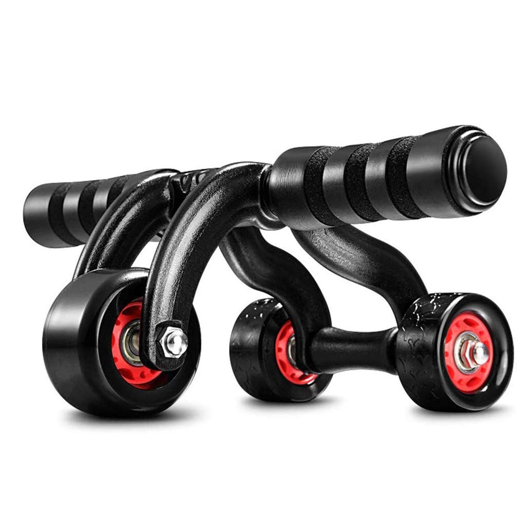 XJJZS Silent Bearing Ab Wheel - 3-Wheel Stability Core Trainer for Yoga, Gym & Home Workouts | Perfect for Abdominal Exercises, Strength Training & Fitness Routines