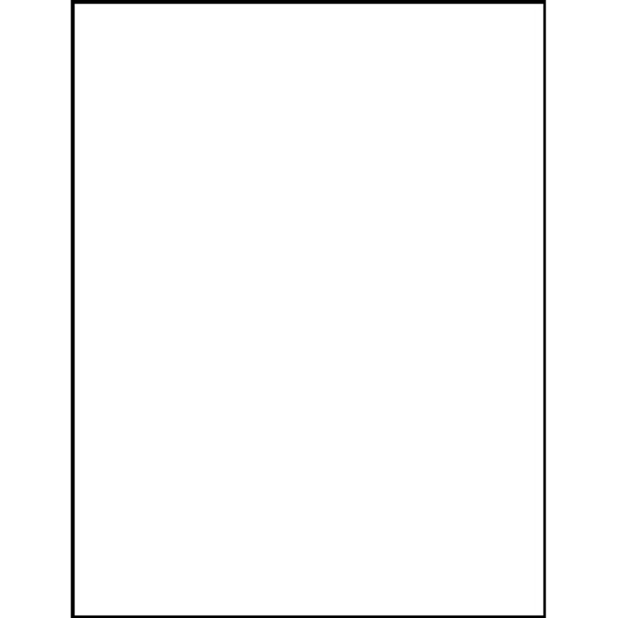 Business Source Laser Full Sheet Mailing Labels - 100 Pack, 8.5