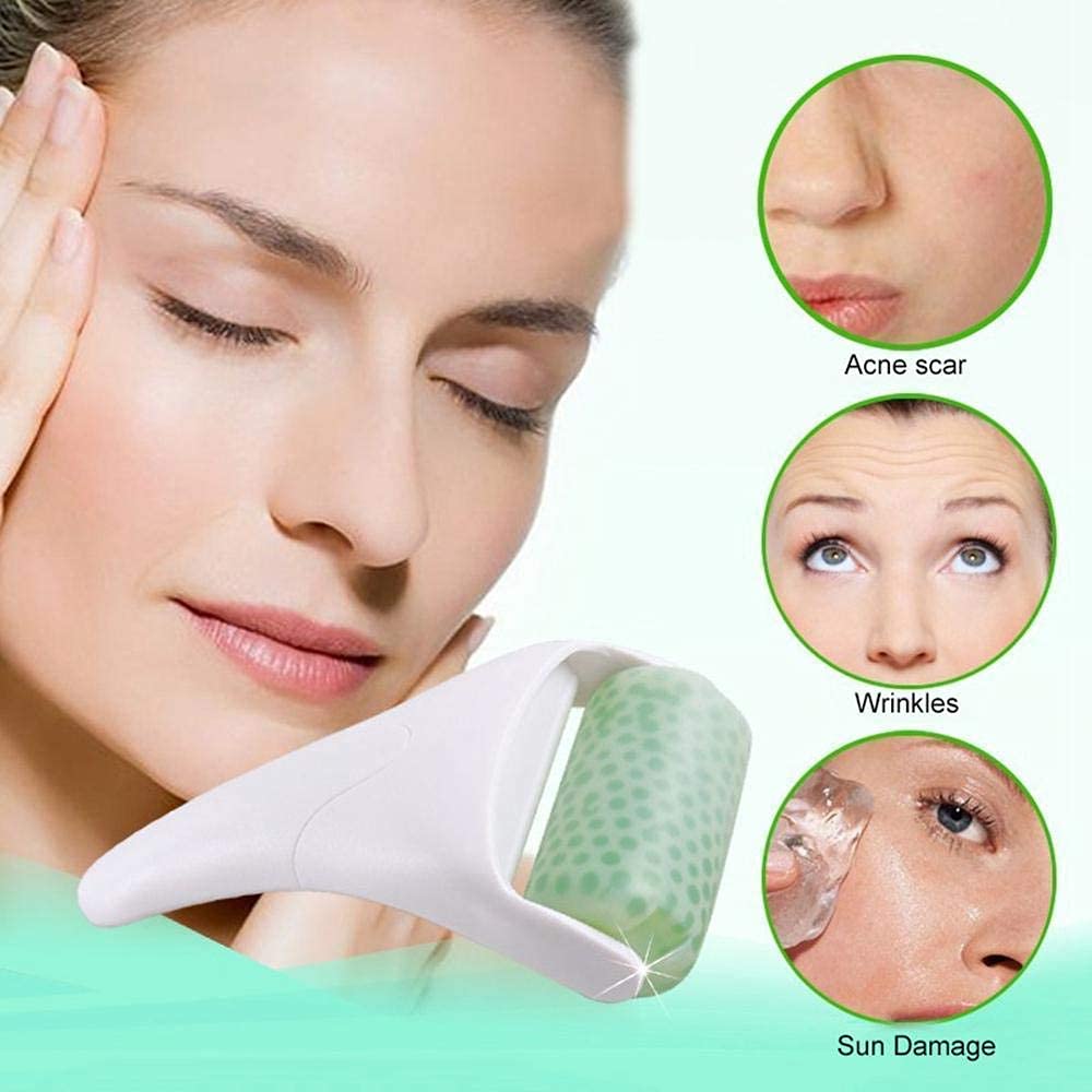 Jiya Enterprise Ice Roller for Face - Cooling Facial Massage Tool for Skin Lifting & Wrinkle Prevention | Beauty Skin Care Device for Puffiness Relief & Glowing Skin | Perfect for Morning Routine & Post-Workout Recovery