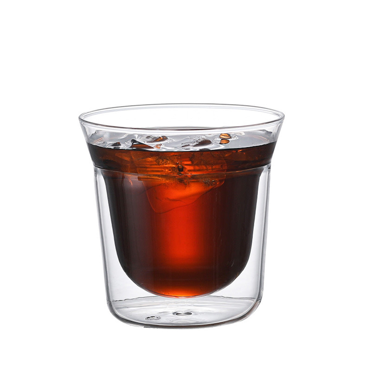 I.XXI Art of Coffee Floating U Bottom Glass - 180ml Clear Glass Mug for Espresso, Latte & Cappuccino - Perfect for Home, Office & Coffee Shops