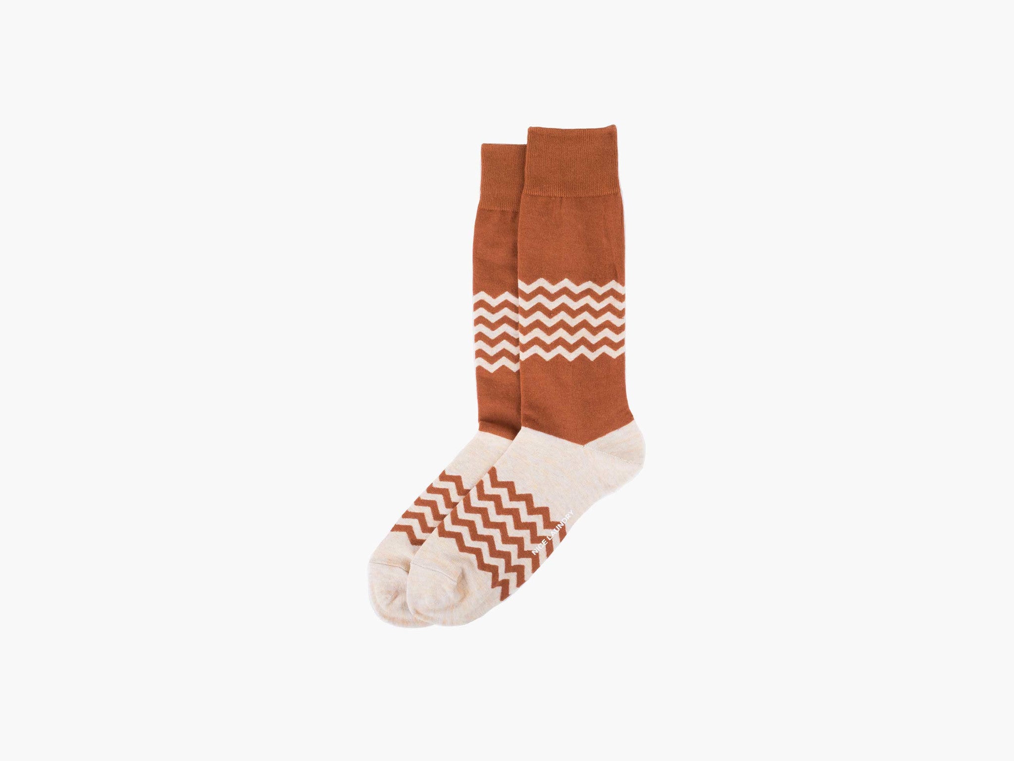 Chevron Colorblock Brown Cream Knit Sweater for Women - Cozy Fall & Winter Fashion, Casual Outfit, Office Wear, Weekend Style