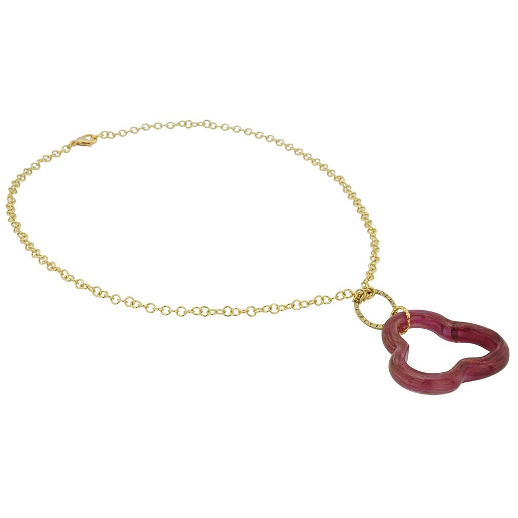Murano Glass Aria Veneziana Pendant Necklace - Handcrafted Venetian Jewelry - Perfect for Weddings, Parties & Special Occasions