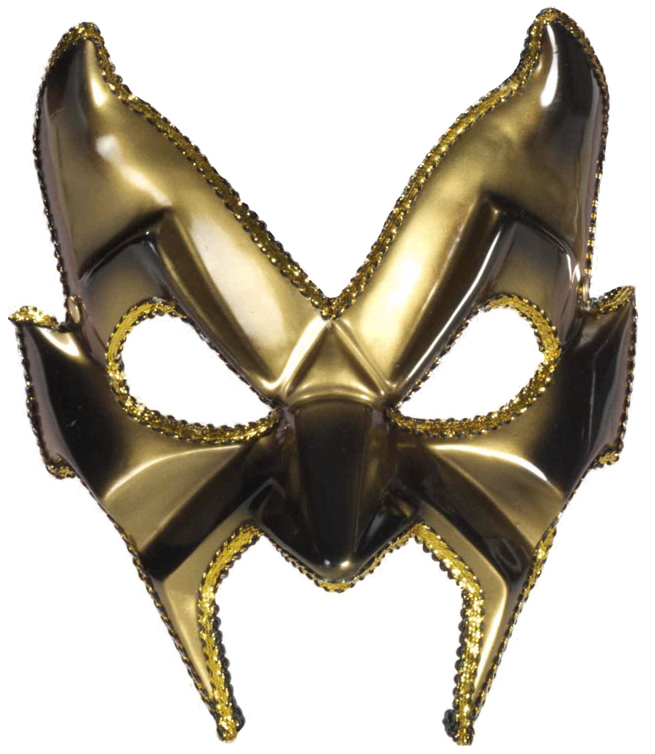 Devil Man Deep-V Half Mask for Cosplay & Halloween Costume - Gothic Horror Party Accessory